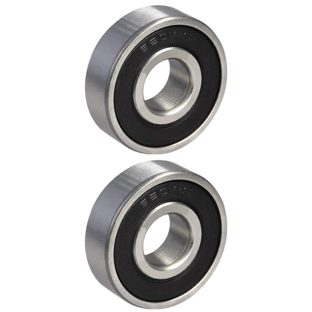 Othmro 20pcs 6201-2RS Deep Groove Ball Bearing, 12mm x 32mm x 10mm Double Shielded Bearings, High Carbon Steel Z1 Bearing