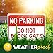 No Parking Do Not Block Gate Sign, 10x14 Inches, Rust Free .040 Aluminum, Fade Resistant, Made in USA by My Sign Center