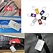 LAOZHOU Travel Suitcase Luggage Tag , Aluminum Luggage Tag,Travel ID Bag Tag Airlines Baggage Labels ，Hanging Metal Ring，Various Colors Pack of 6
