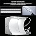 Portable Photo Studio Box for Jewellery and Small Items Photography Lighting Studio Box Booth Shooting Tent Kit with 2x20 LED Lights 6 Colors Backdrops