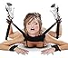 Bondage Restraint Kit - Black Hand & Ankle Cuffs Strap Set With Soft Pillow For Men & Women and Couple