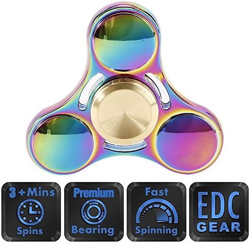 New Version Fidget Spinner Durable Toy High Speed 3-5 Min Spins Tri-spinner Precision Colorful Metal Zinc Alloy Hand Spinner