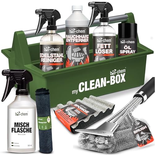 bio-chem Grill Reinigungs- & Pflegeset 9-teilig mit Box
