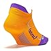 Feetures! Men's Elite Ultra Light No Show Tab, Firecracker + Iris, Medium
