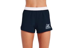 Campus Lab Official Collegiate Primary Logo - Team Color Womens Soffe Short, Elastic Fold Over Waist Shorts, Junior Fit