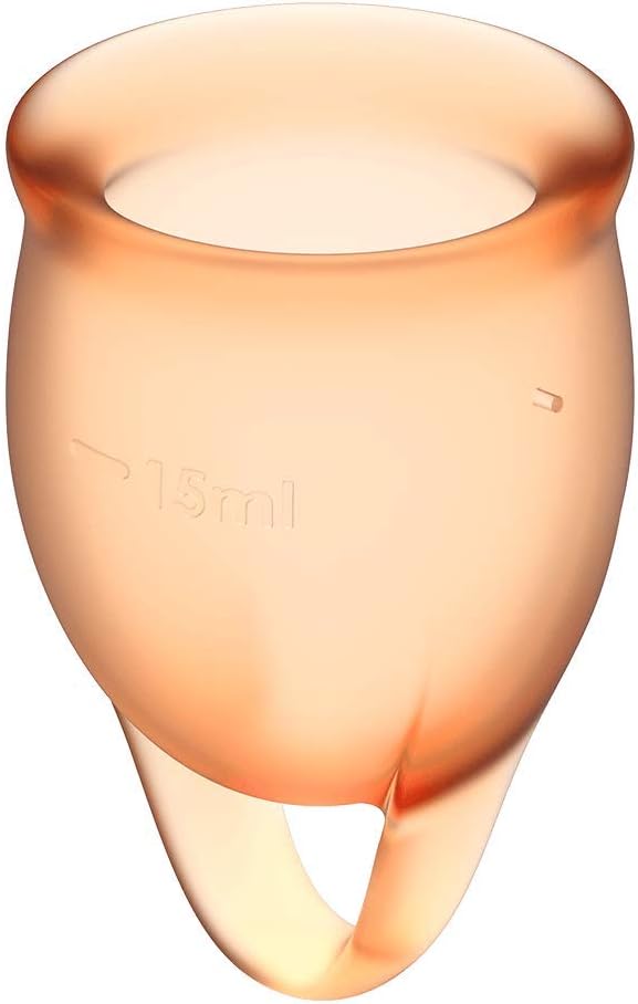 Satisfyer Feel Confident Menstrual Cups, Orange - Image 5