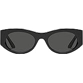 QUAY - Women's Sunglasses, Round Lenses with UV Protection (So What, Black/Smoke)