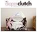 The Diaper Clutch Diaper and Wipe Case - Navy Chevron