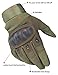 HIKEMAN Gloves for Men and Women Hard Knuckle Gloves for Outdoor Sports and Work Suitable for Cycling Motorcycle Hiking Climbing Lumbering Heavy Industry (Army Green, Large)
