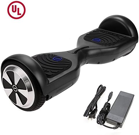 SURFUS 6.5" waterproof Hoverboard with Matte Shell UL 2272 Certified Self-Balancing Scooter with LED lights , Black