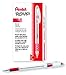 Pentel BK90B R.S.V.P. Stick Ballpoint Pen, .7mm, Trans Barrel, Red Ink, Dozen
