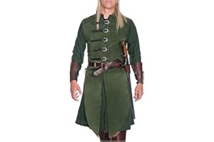 SUNGDOGIN Unisex Sleeveless Medieval Gothic Tailcoat Jacket Steampunk Victorian Cosplay Halloween Costume