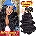 QTHAIR Brazilian Body Wave Human Hair Bundles 16A Virgin Hair Bundles(8