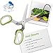 Herb Scissors Stripping Multipurpose Tool - Salad Cutter Herbs Stripper Shears Stainless Steel 5 Blade Gadget Fringe Chef Scissor Shear with Cleaning Brush Fun Kitchen Gadgets Tools Best Gift Idea