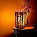 Natural Himalayan Salt Lamp,Air Purifying Pink Salt Rock Lamp Night Light in Forest Design Metal Basket with Dimmer Switch (4.1 x 6.5 4.4-5lbs),25Watt Bulbs & ETL Cord (Pink)