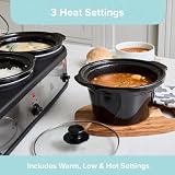 Quest Triple Slow Cooker Buffet Server 7.5L 3 x 2.5L Ceramic Pots view 10