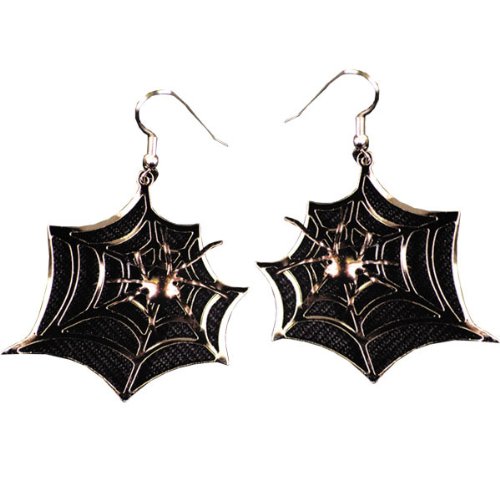 Costumes For All Occasions BB310 Earrings Black Widow