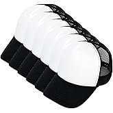 MR.R Sublimation Blank Polyester Mesh Cap Mesh Trucker Summer Mesh Cap,6 Pieces per Pack
