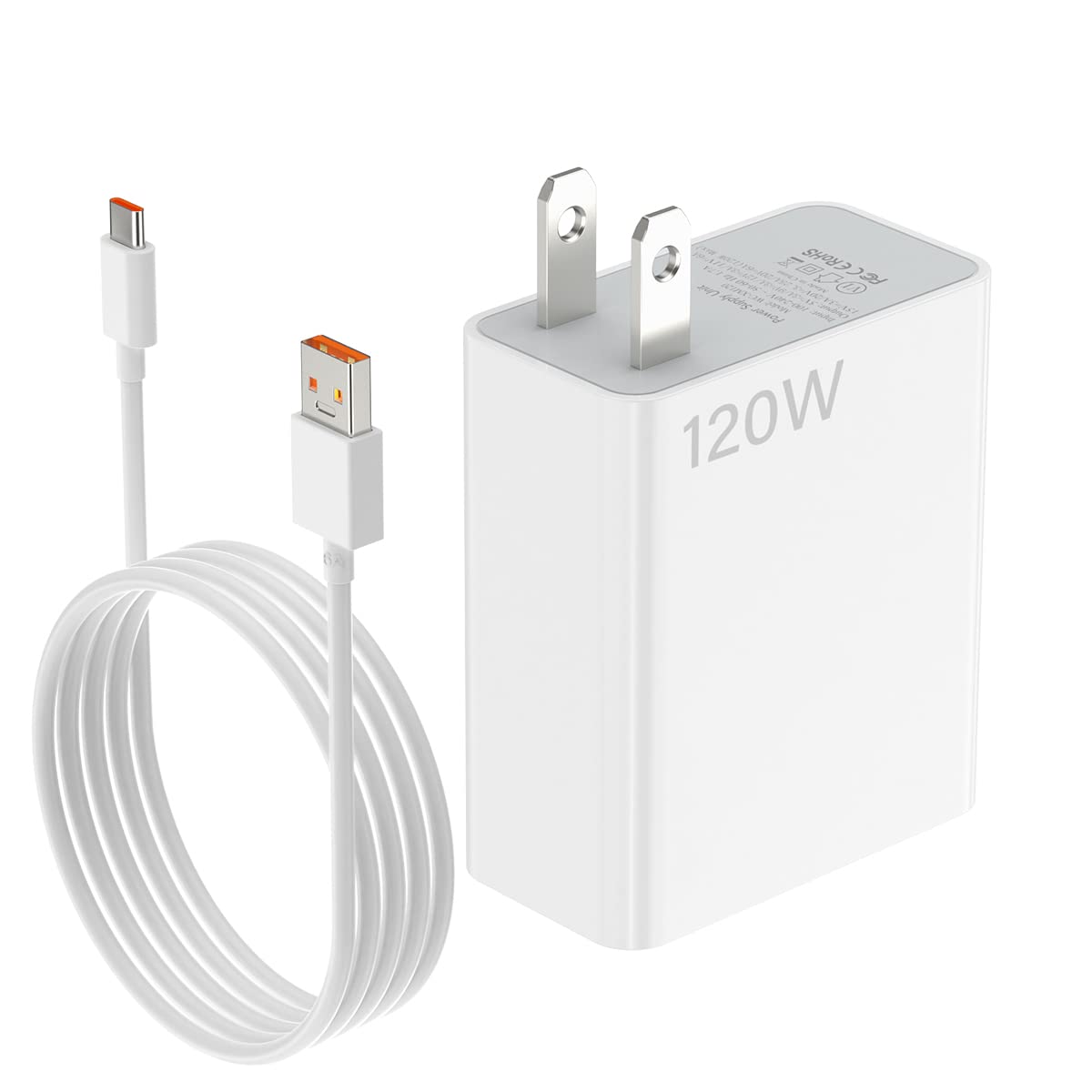 Photo 1 of 120W Fast Wall Charger Block 90W Compatible for Xiaomi 15 14 13 12 14t 13t 12t 12s Pro Lite Redmi Note k80 K70 K60 K50 12 11 Pro Plus Black Shark 4 5 Poco F4 Gt 6A USB C Cable