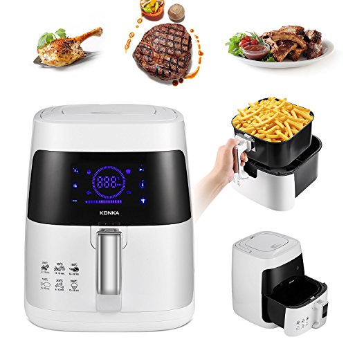 Click Here to See More Images Graspwind Air Fryer Deep Air Fryer Non-stick Fryer Digital Touchscreen Control Electric Hot Air Fryer Smokeless Non-stick Fryer 2.7Qt 1200W