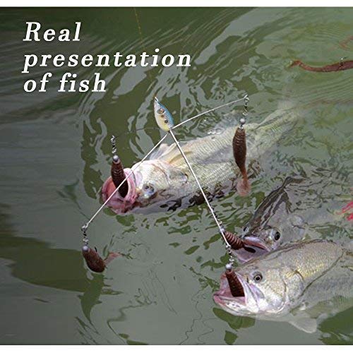 Ilure Alabama Rig Fishing Umbrella Lures Set Blade 5 Arm Stripers Bass Swim Baits