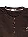 H2H Men's Casual Long Sleeve Tops V-Neck With Buttons Pullover Brown US L/Asia XL (KMTTL062)