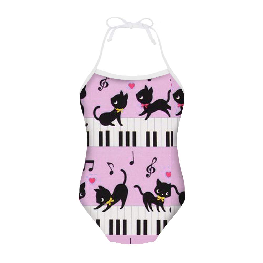 Uniceu Girls One Piece Swimsuit Halter Swimwear Cute Animal Bathing Suit For 3y 8y Nayancorporation Com