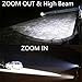 BenRan 6000Lm Headlamp IMPROVED LED,4 Light Modes Headlight,Zoom Flashlight with Rechargeable 18650 Battery & Dual Smart Charger,Hunting Helmet Light for Camping,Running (Focus Zoom Lights, Golden)