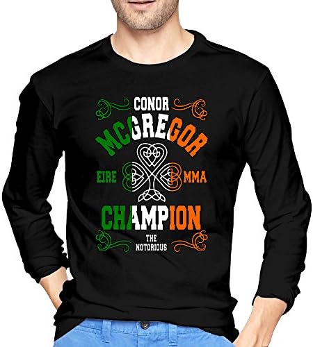 Men's Conor Mcgregor Eire Mma The Notorious Long Sleeve Tshirt Photo