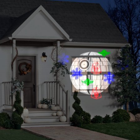 Gemmy Lightshow Projection Whirl A Motion Star Wars Death Star