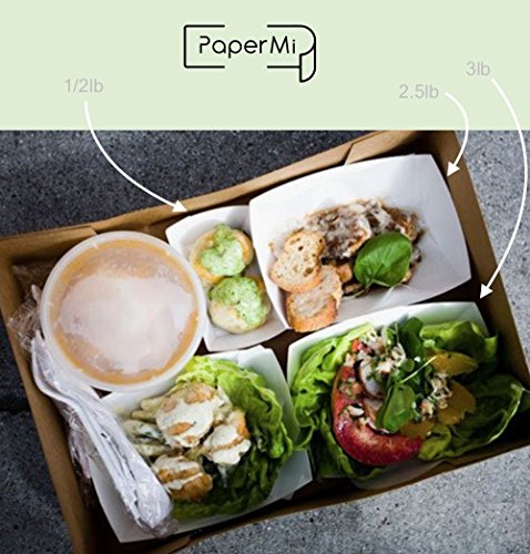 Paper Food Tray, Capacity of 2.5lb, Eco-Friendly Red Plaid Food Trays USA Made, FDA Approved Recyclable & Biodegradable, Convenient for any Event: Party, Camping, Carnival, Catering, BBQ… (250pc)