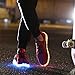 PENGCHENG Men's Women's 7 Colors LED Shoes Fashion Sneakers Sports Shoes Size 6.5 US Red