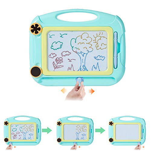 LODBY Magnetic Doodle Board Toys for 1-4 Year Old Boys Gifts, Baby Magna Drawing Board for Kids Toys for Boys Age 1 2 3 Sketch Pad for Boys Birthday Gifts for 1 2 3 4 Year Old Boys Gifts Age 1-4