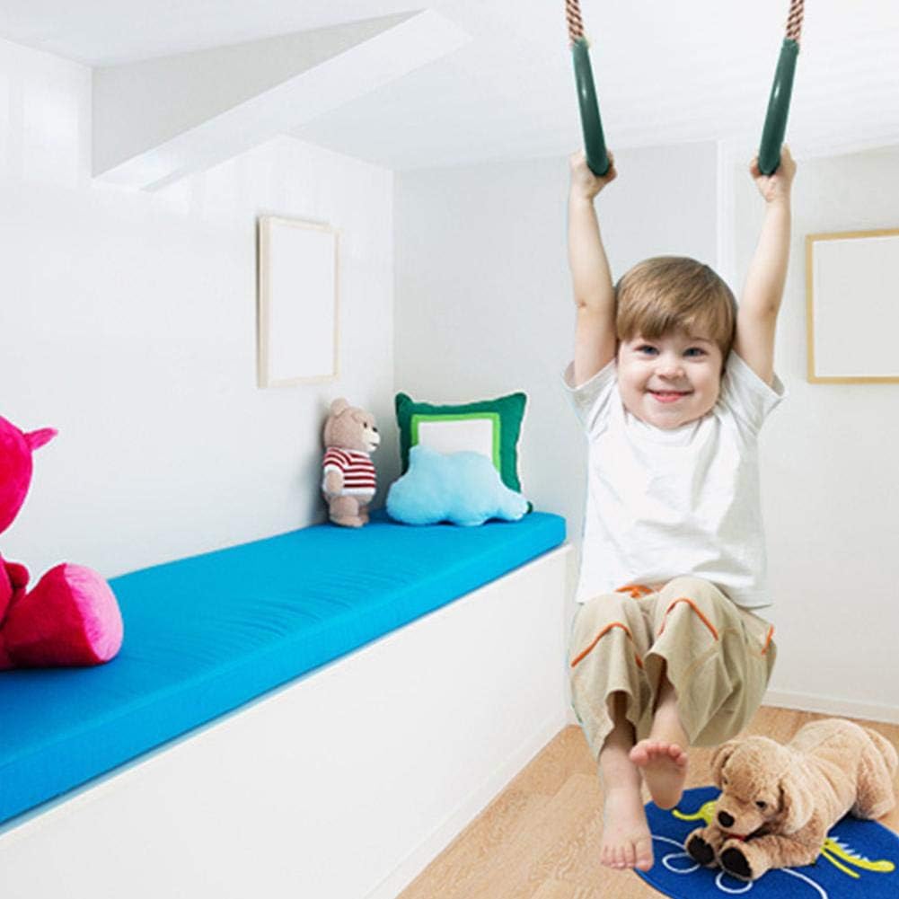 Eillybird Adjustable Plastic Fitness Sports Pull-ups Pull Ring Playground Home Swing Equipment For Indoor Outdoor Children Trapeze Bar Pull Up Gym Rings