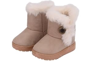 Girl and boy fashion warm snow boots for winter walking outdoor running hiking