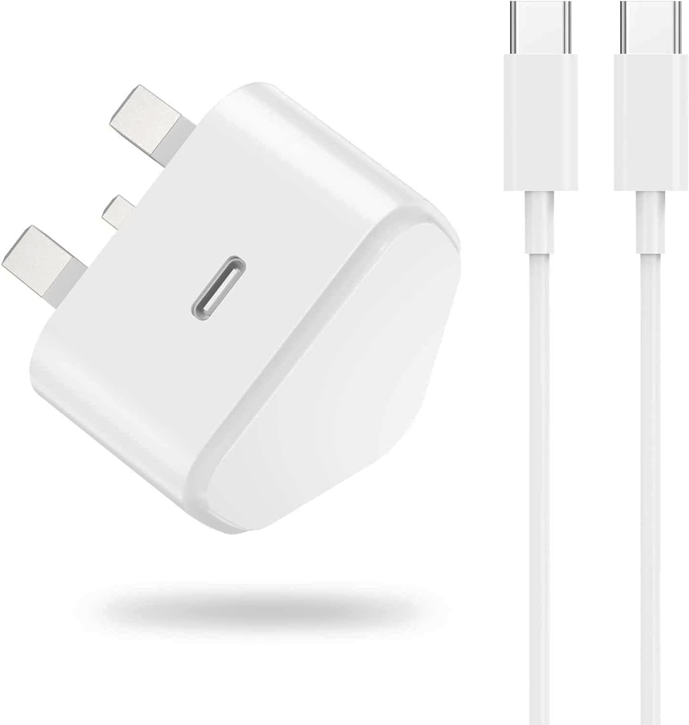 TheMax Plug Fast Charger 20W Replacement CE Certified Charger With Cable 1M for Samsung S23 S22 S21 S20 Ultra/S10//S9/S8 Plus PD Wall Charging Plug UK Type C Power Adapter