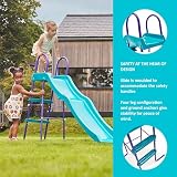 Plum Haumea 6ft Purple Wave Slide Steel Frame Plastic Steps Kids Playground view 2