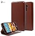 LG G Stylo Case,LG G4 Stylus LS770 Case, NageBee - Wallet Flip Case Pouch Cover Fold Stand case Premium Leather Wallet Flip Case with free Microfiber Cleaning Cloth for LG G Stylo / LG G4 Stylus (LS770) (G4 Note) (Leather Wallet Brown)