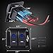 MICTUNING 2 Gang Rocker Switch Panel with Blue LED Light 12 24V 5 Pin On Off Toggle Switch for Car Boat Trunk