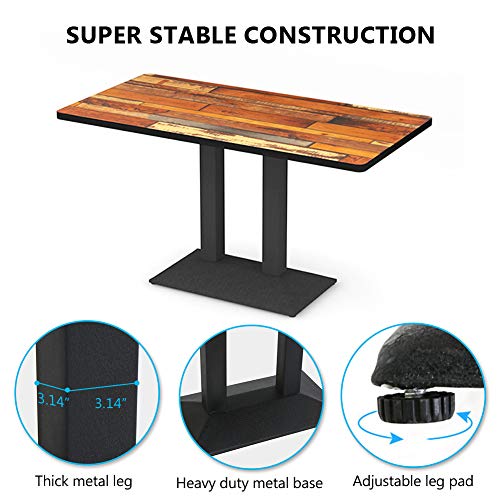 Tribesigns Dining Table, Dinette Table Breakfast Table for Kitchen, Dining Room, Living Room (Rectangular) - Thumbnail 5