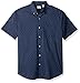 Dockers Men's Short Sleeve Button-Down Comfort Flex Shirt, Montecito Blue, Large