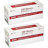 (2 Boxes) Disposable Obsterical Artifical Insemination Gloves, 4 Milligram 100 Gloves per box