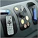 Accmart Magic Anti-Slip Dashboard Adhesive Mat/Sticky Pad for Cell Phone, Cd, Electronic Devices, Washable Black (Pack of 5)