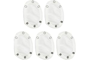 GANPUB 5 Pcs Baby Jumpsuit Diaper Infant Romper Length Extender Bodysuit Snap Button Extended Diaper for Triangle Crotch Clothing