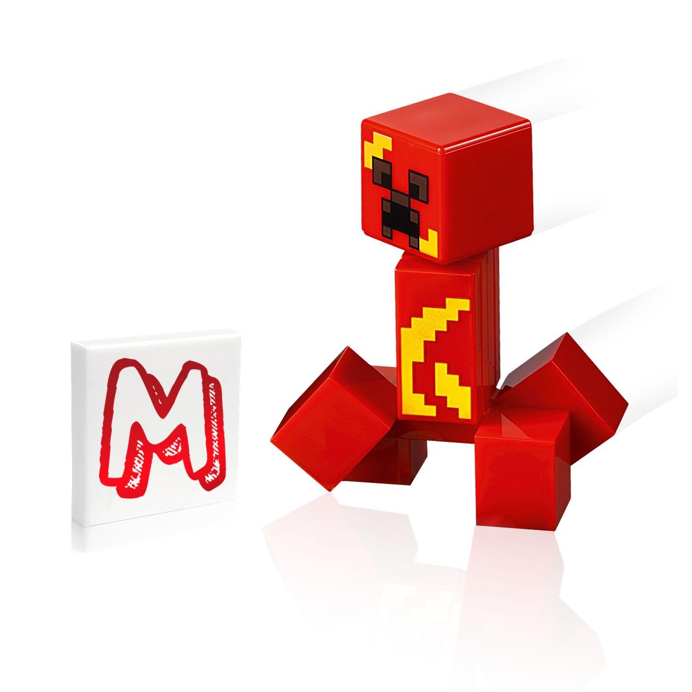 LEGO Minecraft Minifigure - Exploding Creeper with Minifigureland Tile 21177