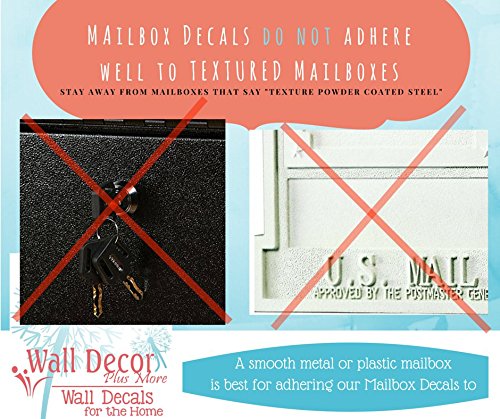Personalized Mailbox Decal Sticker Set of 2 Name & Address for both sides