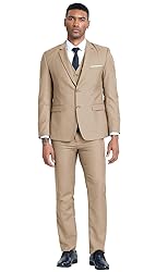 Men Suits Slim Fit 2 Piece Suit Set Champagne Suits