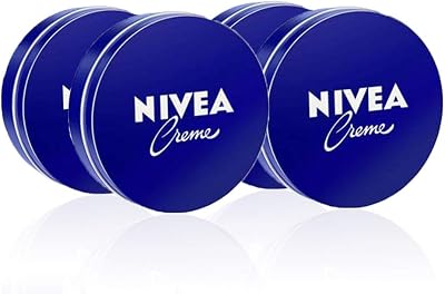 NIVEA Creme 4x75ml Moisturising Skin Face Body Cream for Family