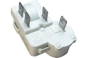 Refrigerator Freezer Compressor PTC Starter Relay, 4 Pins Over Load Protector Accessories Compatible ZHB Series ZHB88-125P4.7