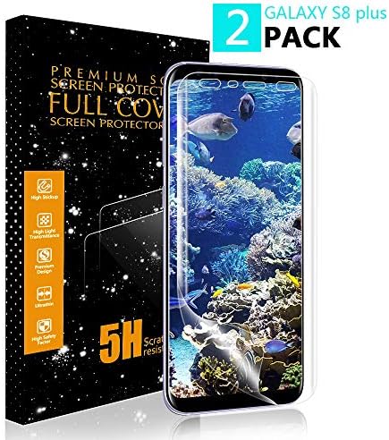 Samsung Galaxy S8 Plus Screen Protector,LIAOINTEC [2 Pack] [Not Tempered Glass] [Anti-Scratches] [High Touch Sensitivity] Ultra HD Clear Full Coverage TPU Screen Protector for Samsung Galaxy S8 Plus